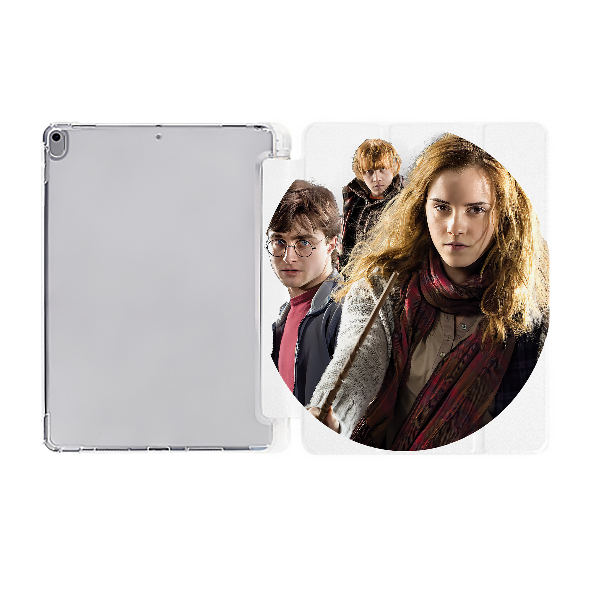 （画像用） Harry Potter ハリー・ポッターシリーズ IPad ケース ペン収納付き 三つ折りスタンド PUレザー×シリコン 対応機種9.5/10.5/10.9インチ